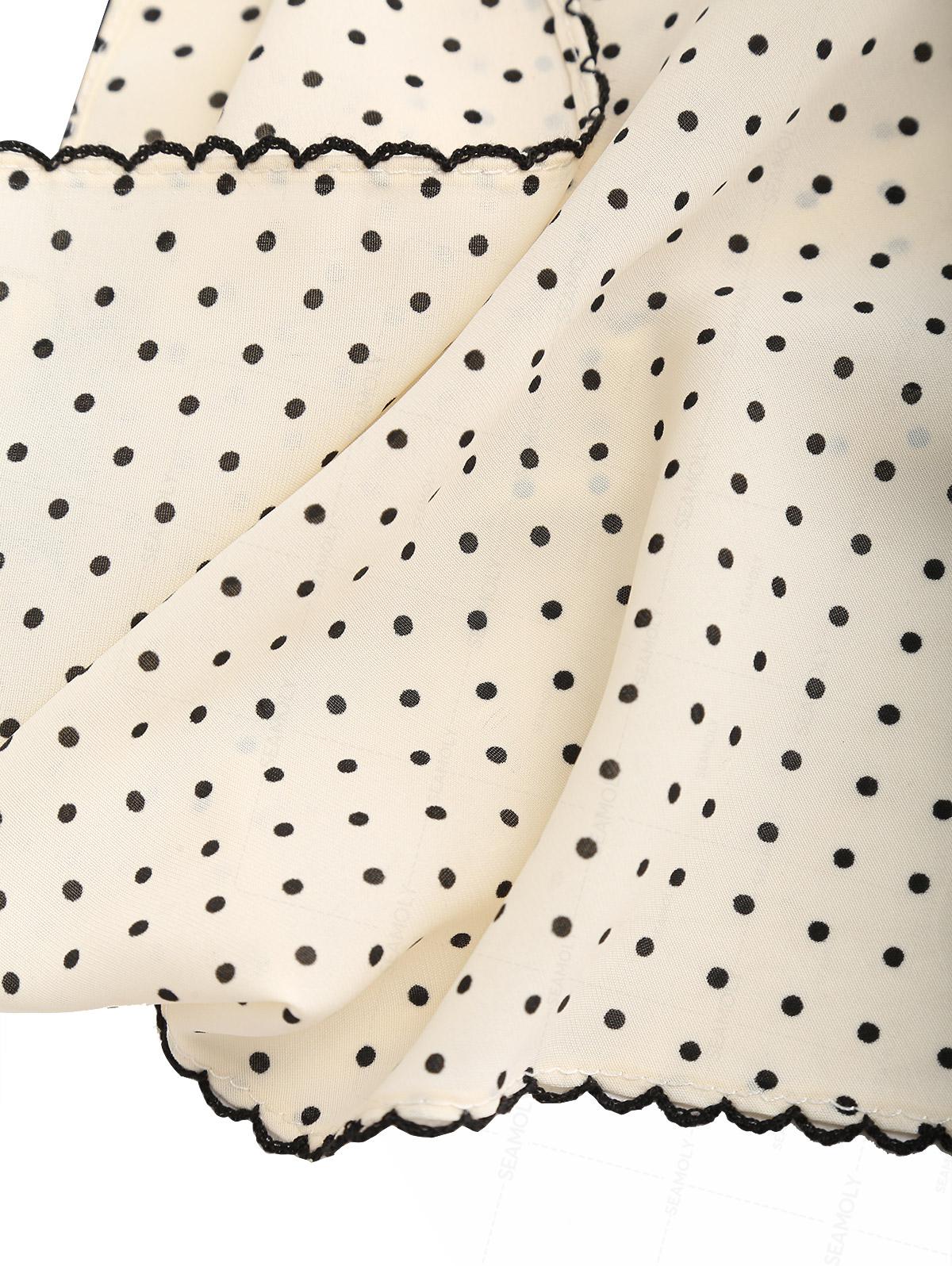 Striped/Polka Dot Print Bandana Triangle Kerchief Headband Hair Scarf - Image 20