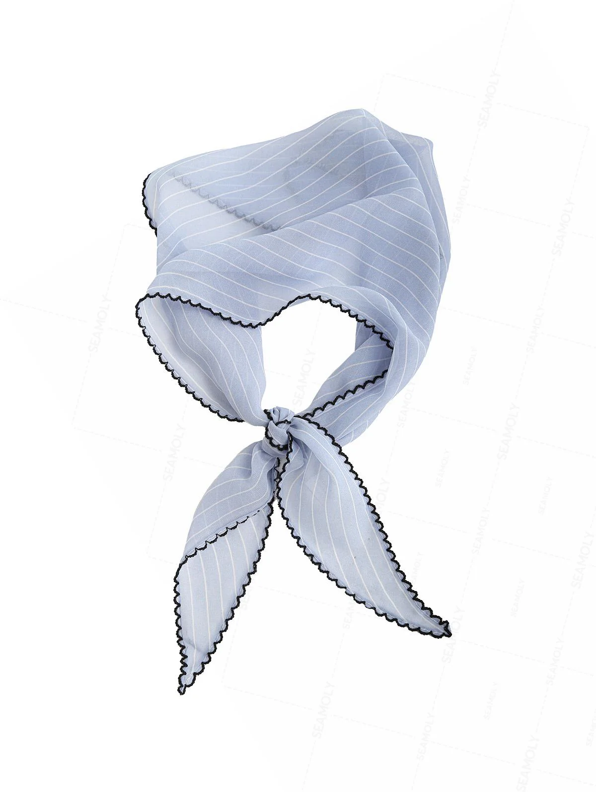 Striped/Polka Dot Print Bandana Triangle Kerchief Headband Hair Scarf - Image 3