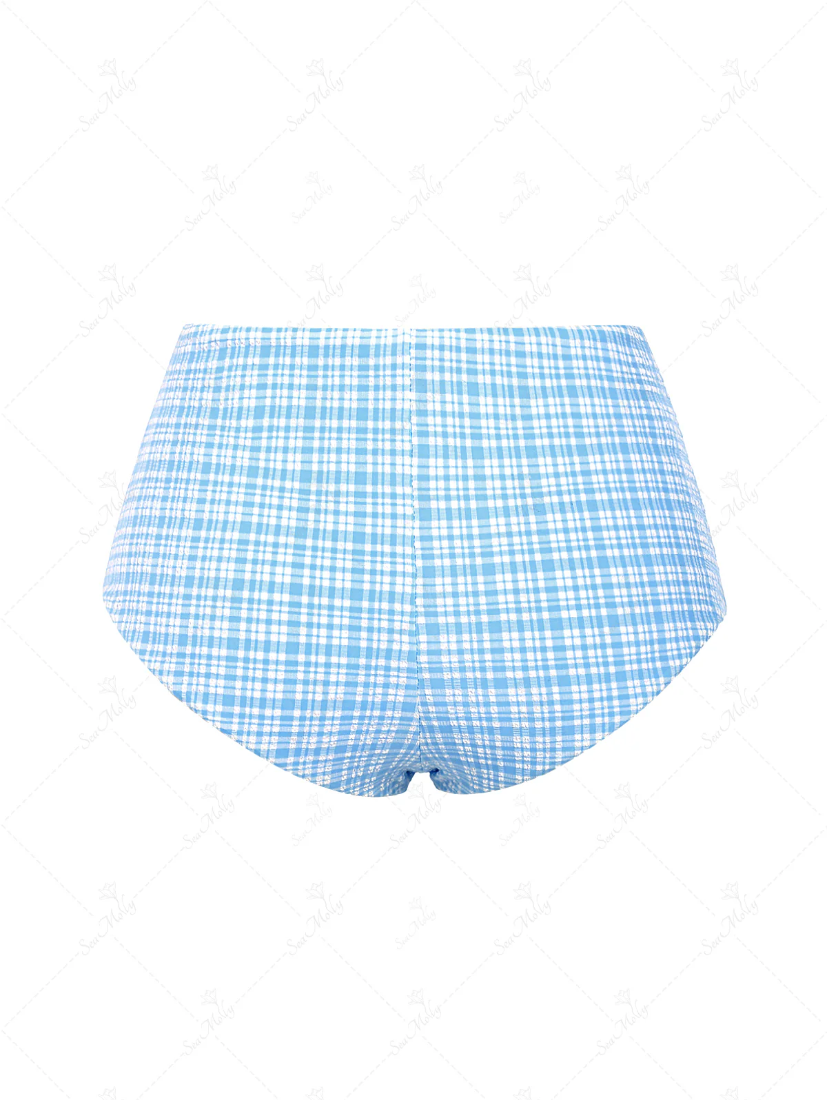Seamolly Vintage Gingham Bikini Bottom Cheeky Swim Boyshorts - Image 4