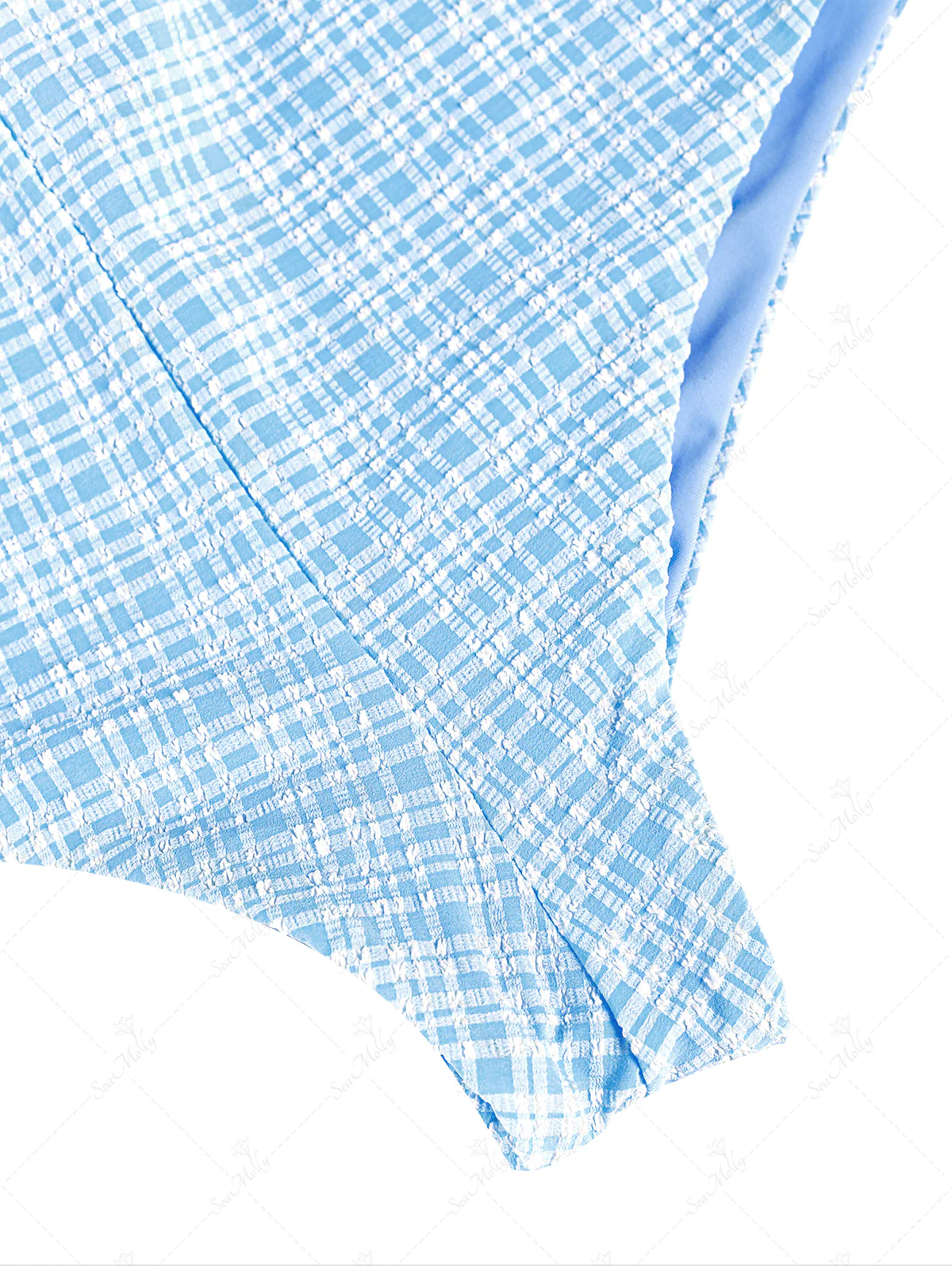 Seamolly Vintage Gingham Bikini Bottom Cheeky Swim Boyshorts - Image 5