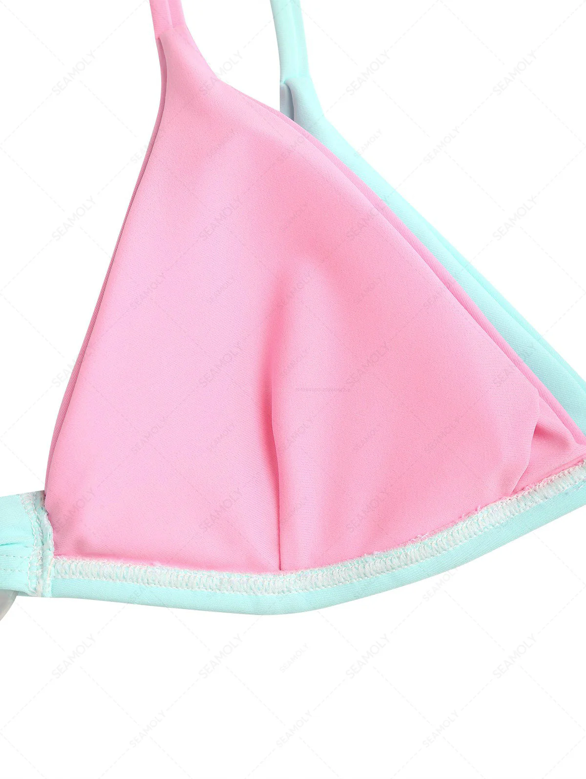 Seamolly Colorblock Two Tone O Ring Double Layer Bikini Set - Image 4