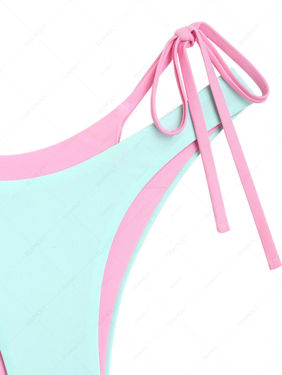 Seamolly Colorblock Two Tone O Ring Double Layer Bikini Set - Image 5