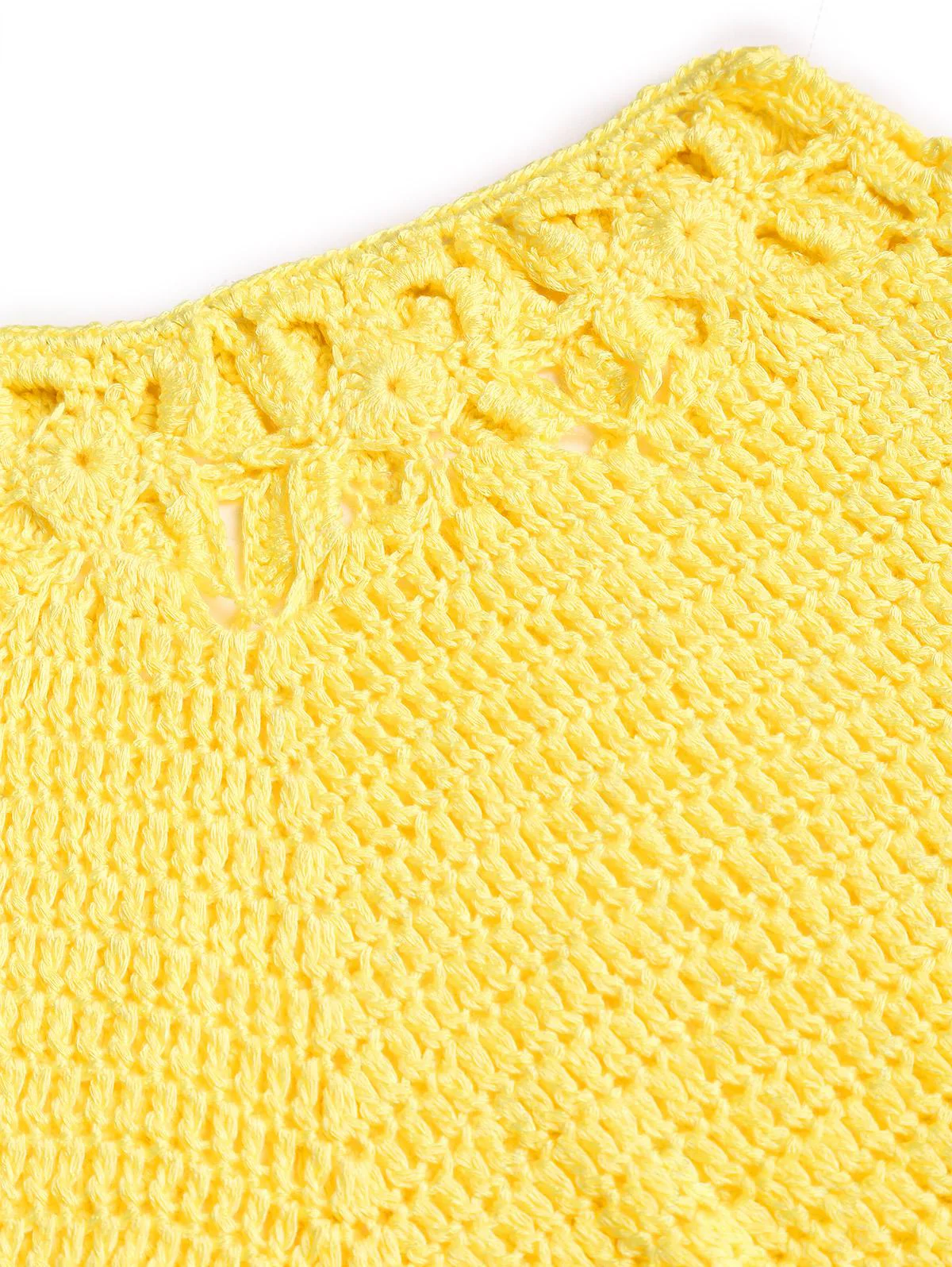 Crochet Knit Low Rise Beach Cover Up Micro Mini Shorts - Image 5