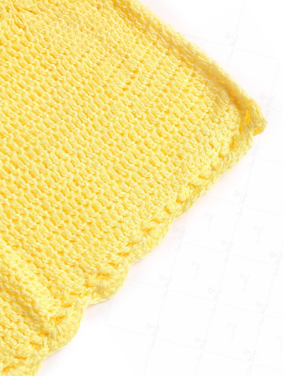 Crochet Knit Low Rise Beach Cover Up Micro Mini Shorts - Image 6