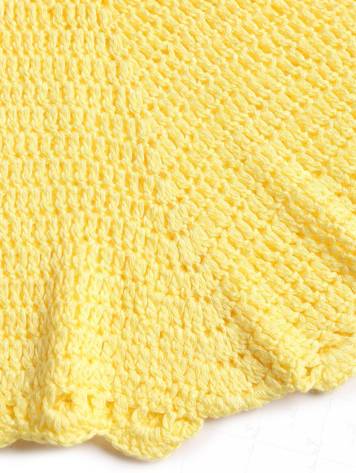 Crochet Knit Low Rise Beach Cover Up Micro Mini Shorts - Image 7