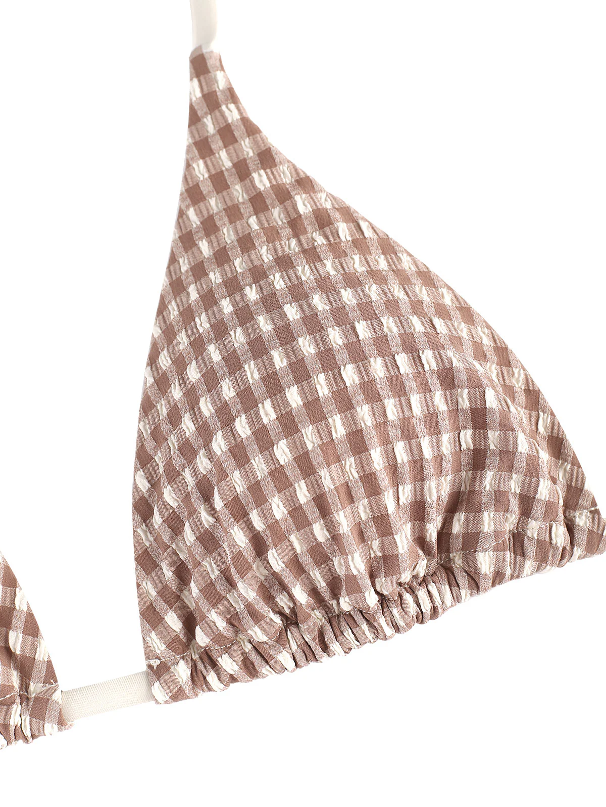 Seamolly Gingham Halter Triangle Boyshorts Bikini Set - Image 7