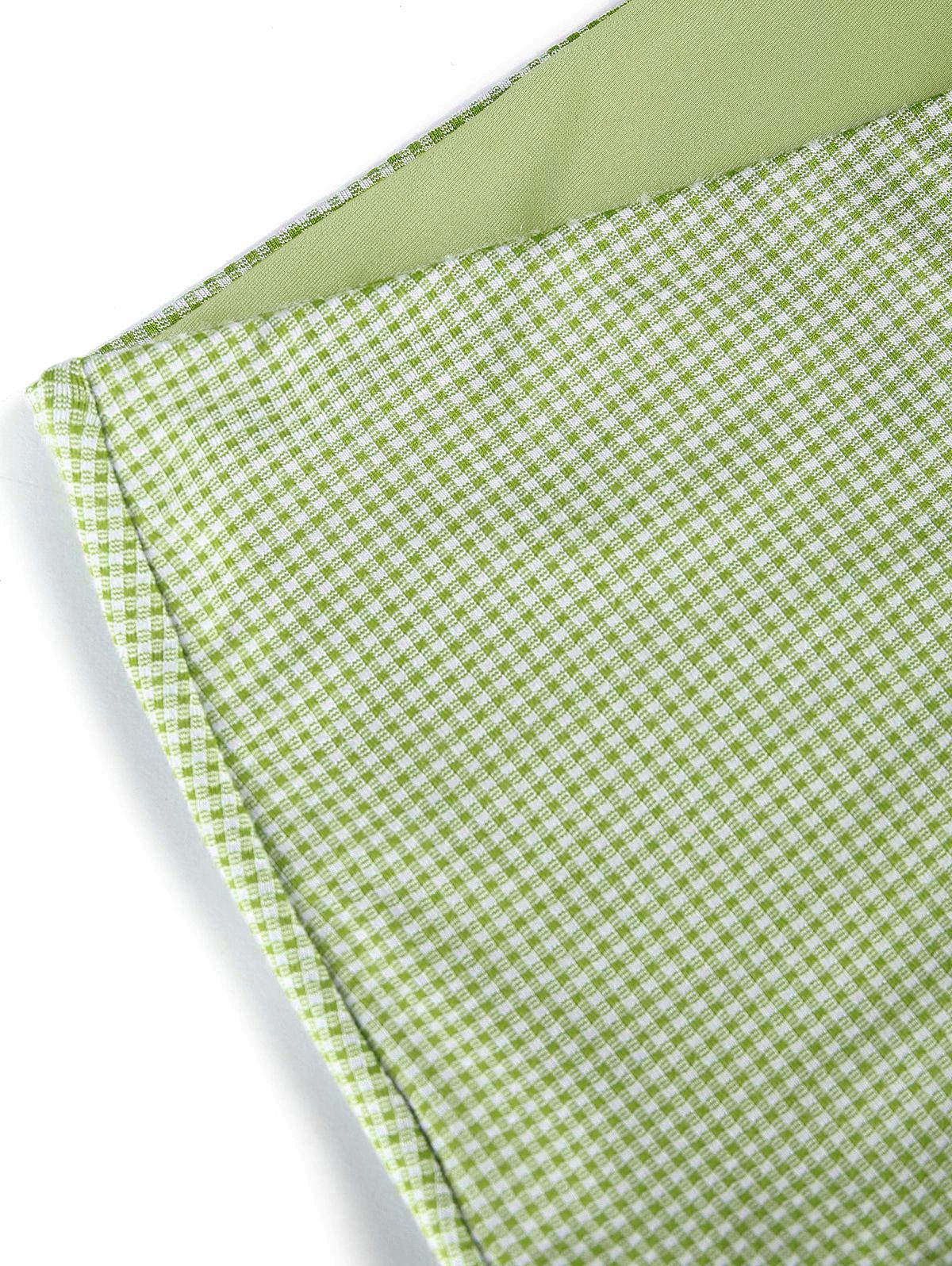 Seamolly Green Gingham Bikini Bottom Cheeky Swim Boyshorts - Image 5