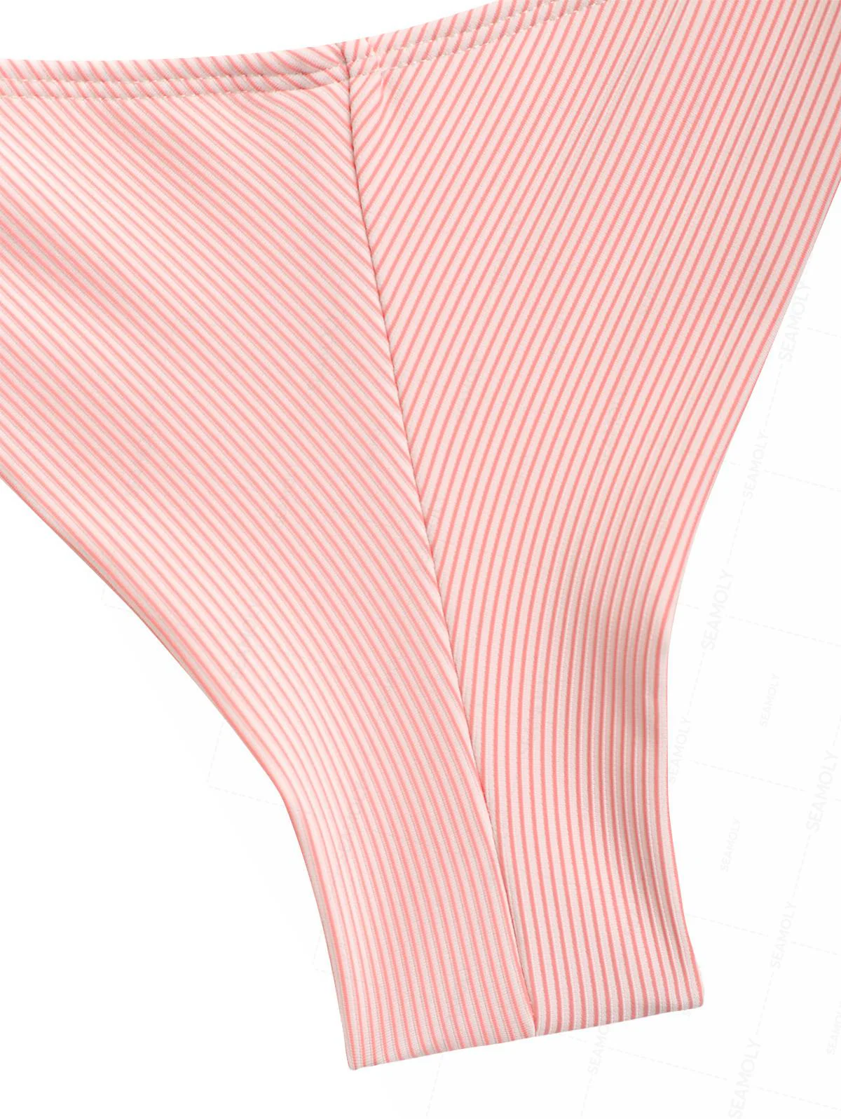 Seamolly Retro Chic Striped Halter Tank Top & Cheeky Brazilian Bottom Tankini Set - Image 6