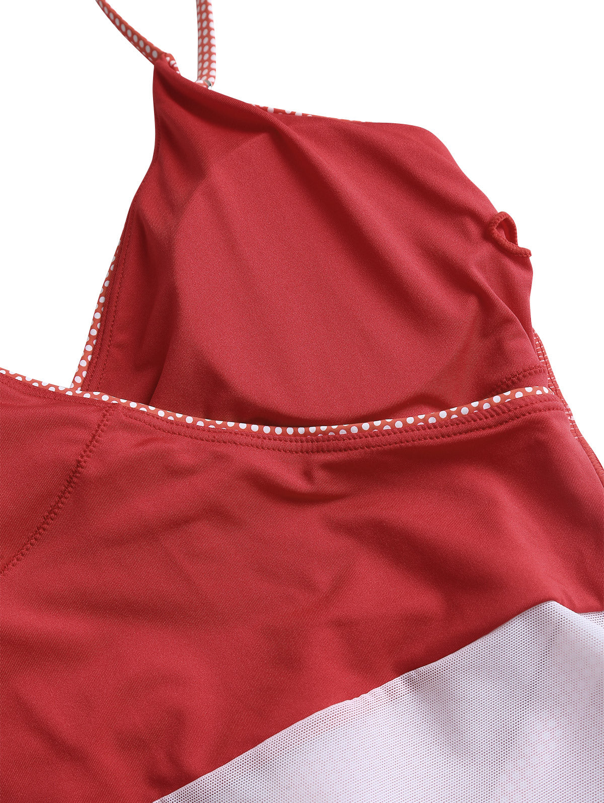 Seamolly 1950s Pin-Up Retro Vintage Polka Dot Surplice Ruched Tummy Control Cut Out V Neck One-piece Swimsuit - Image 6