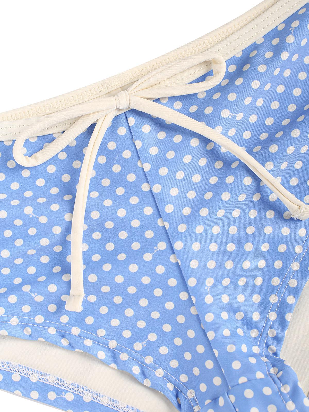 Seamolly Retro Pin-Up Vintage Polka Dot Bowknot Cheeky Boyshort Tankini Set - Image 18